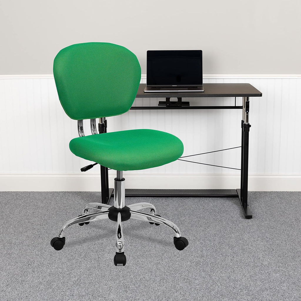 Purple Mid-Back Mesh Padded Swivel Task Office Chair D98712