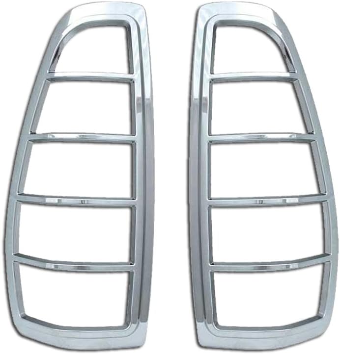 Pack of 2 Chrome Tail Light Bezel Trim Cover for 2008-2014 Ford F250/350 Superduty O790511