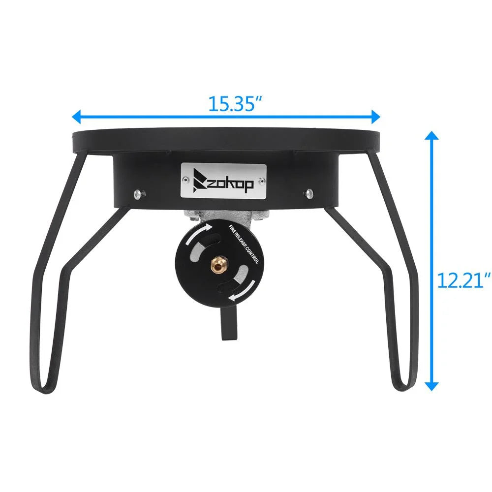 Black Portable Outdoor Single Burner K884