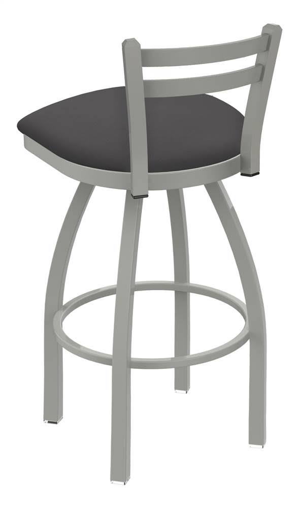 Low Back Swivel Bar Stool with Anodized Nickel Finish B7976