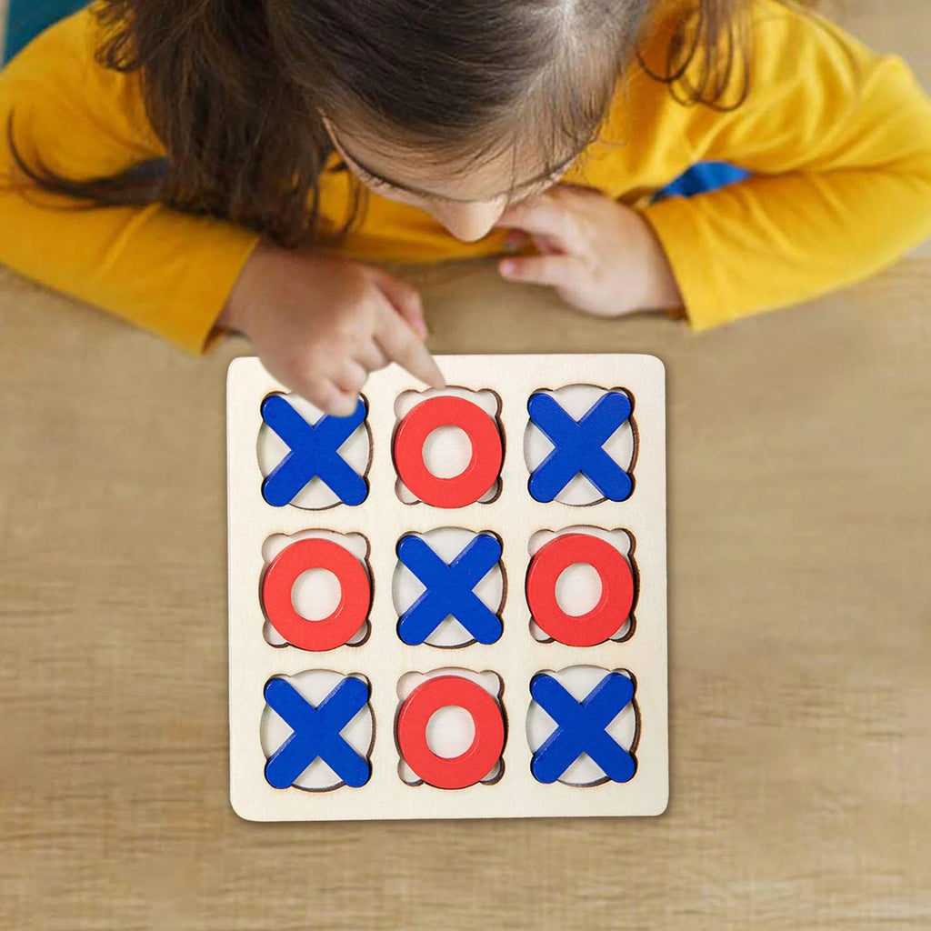 Tic Tac Toe Board Game 14.7x14.7cm Table Toy R7863