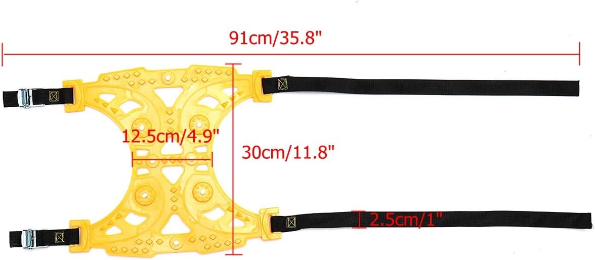 Universal Anti-Skid Tire Chains for Car, SUV, and Pick Up, Pack of 2 K742