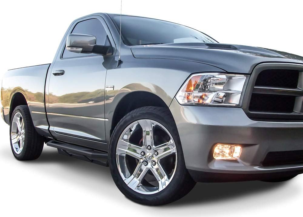 Aluminum Running Boards for Dodge Ram 1500 2009-2018 Regular Cab & Ram 2500 3500 2010-2021 G68002