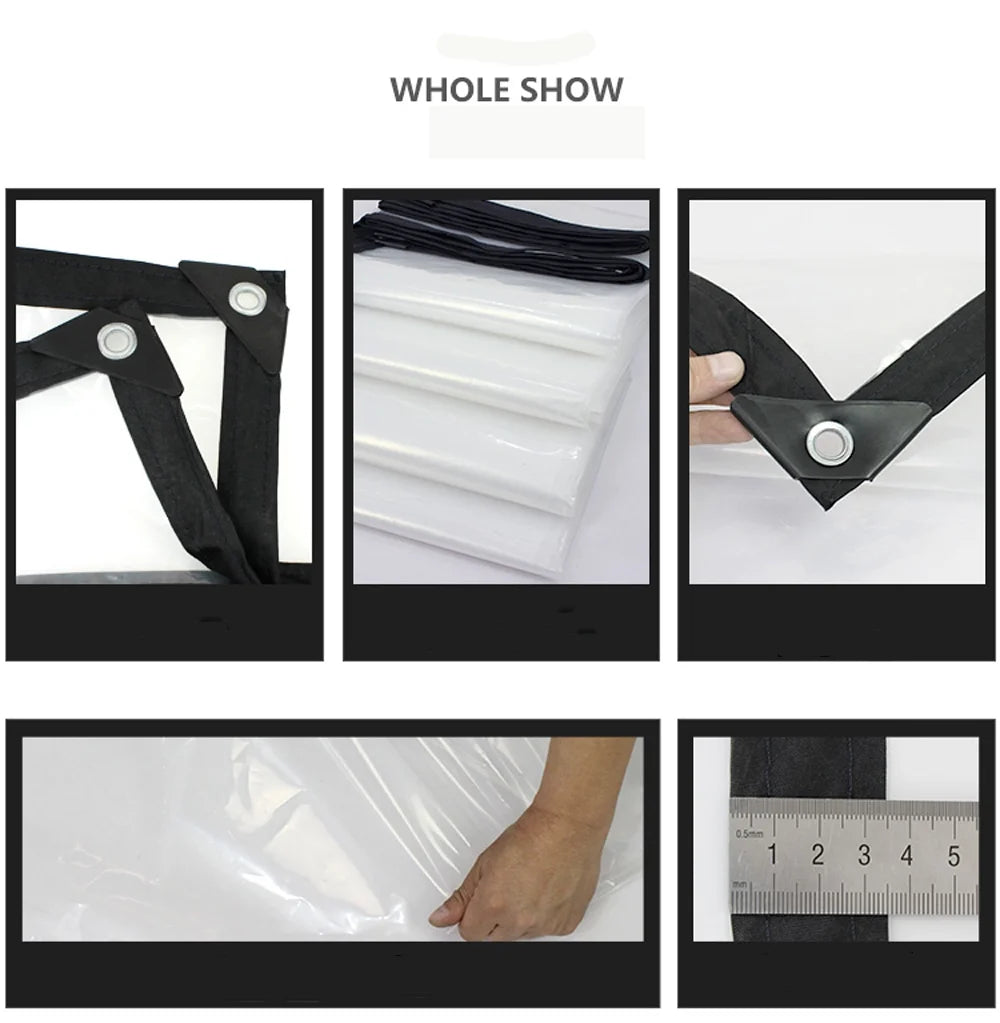 6 x 10 Waterproof Clear Tarp D26832