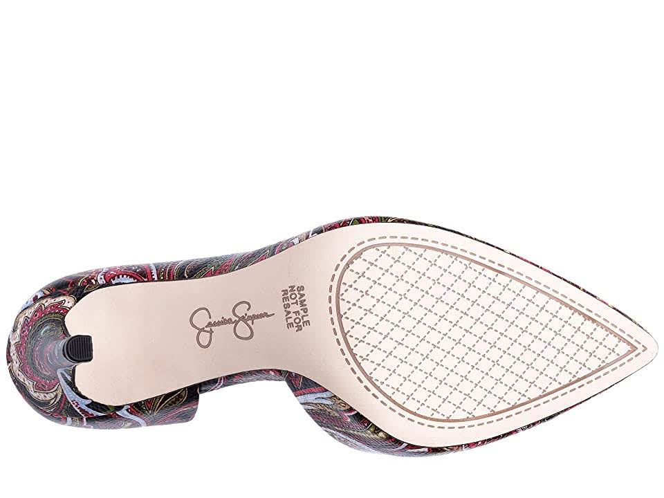 Paisley Print D'Orsay Pumps V171