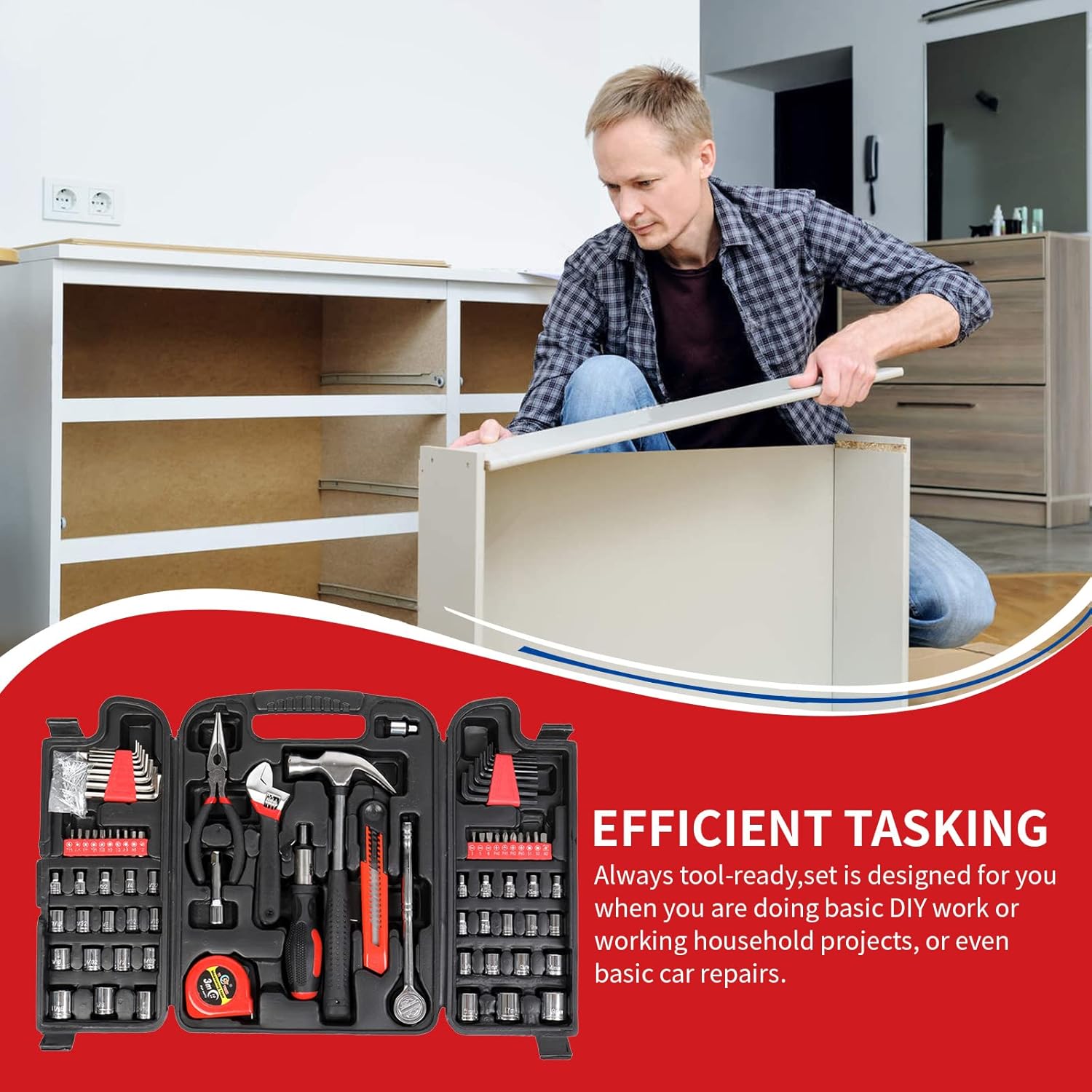 186pcs Tool Set with Storage Case Pack of 2 F92800