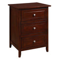Cappuccino 3 Drawer Nightstand F67547