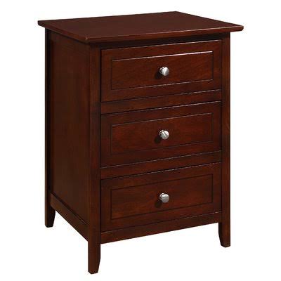 Cappuccino 3 Drawer Nightstand F67547