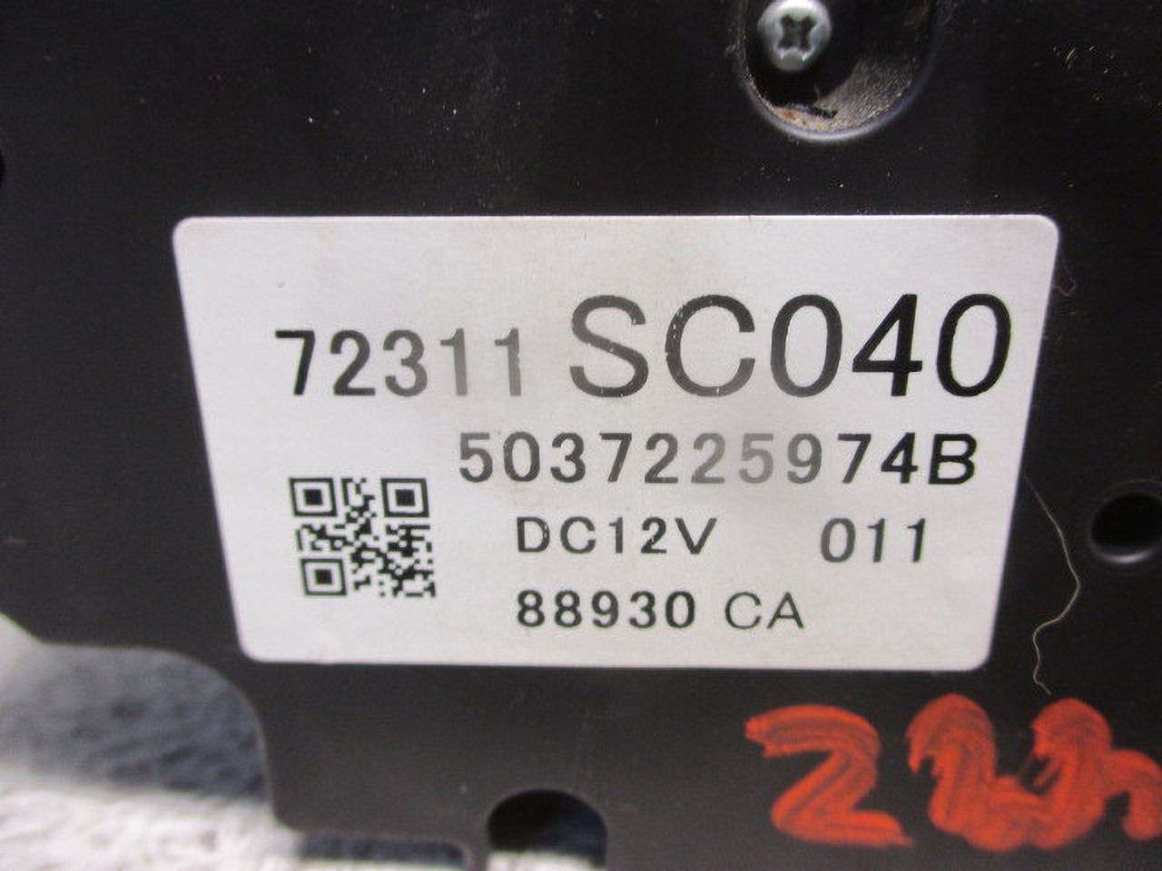 2009 Subaru Forester Heat A/C Temperature Control Unit B271
