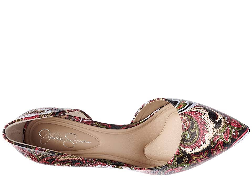 Paisley Print D'Orsay Pumps V171