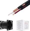 1000FT White RG59/U Siamese Cable, 20AWG + 18/2 AWG Power, 95% Shielding U325561