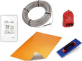 53 Square Feet Floor Heating Kit with Thermostat and Membrane F41132