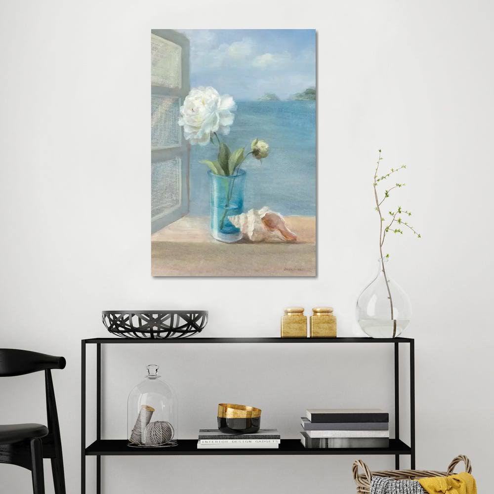 Coastal Floral Canvas Wall Decor Prints A11376