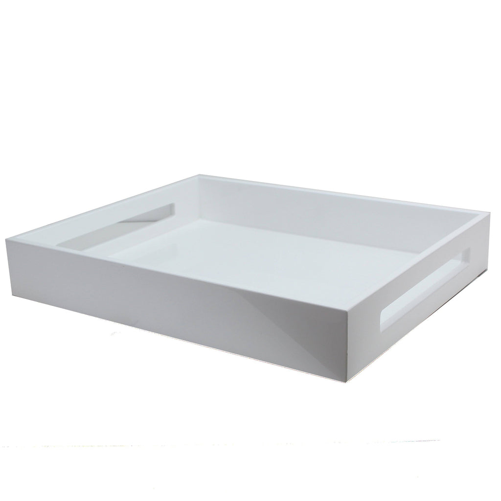 White Lacquered Serving Tray R9393