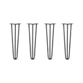 Hairpin Legs Set of 4, Jet Black, 3/8x22 M4597