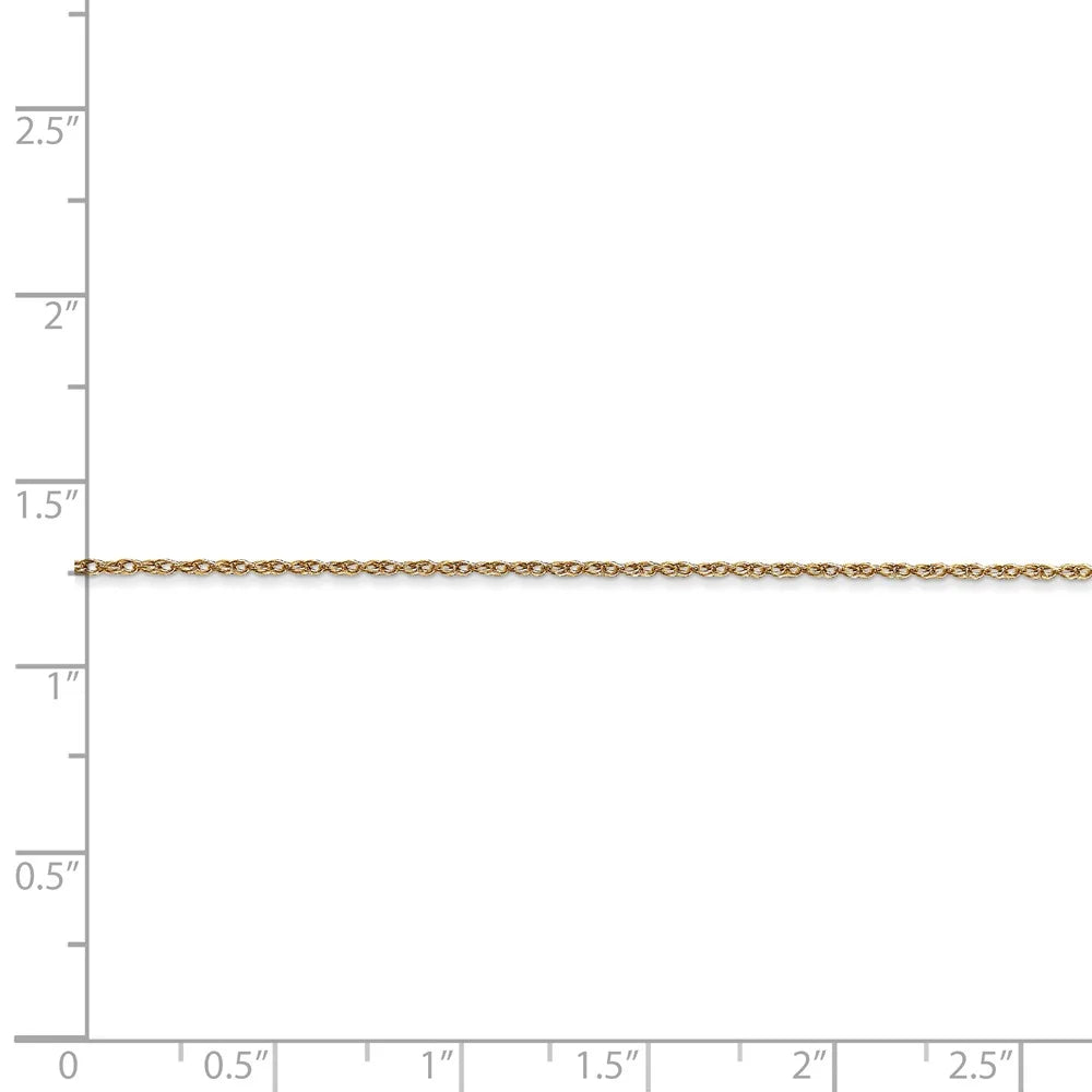 14kt Yellow Gold Cable Rope Chain 16 inch H785