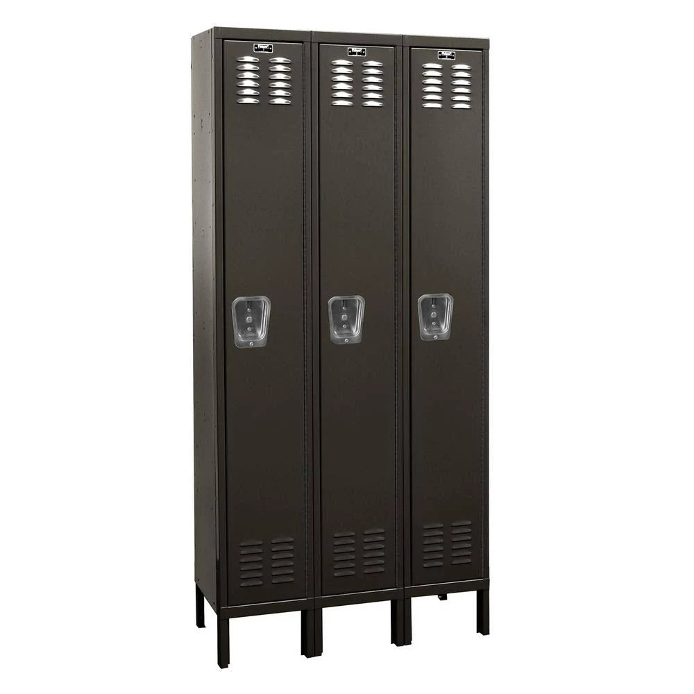 Black Single Tier 3-Wide Locker U324301