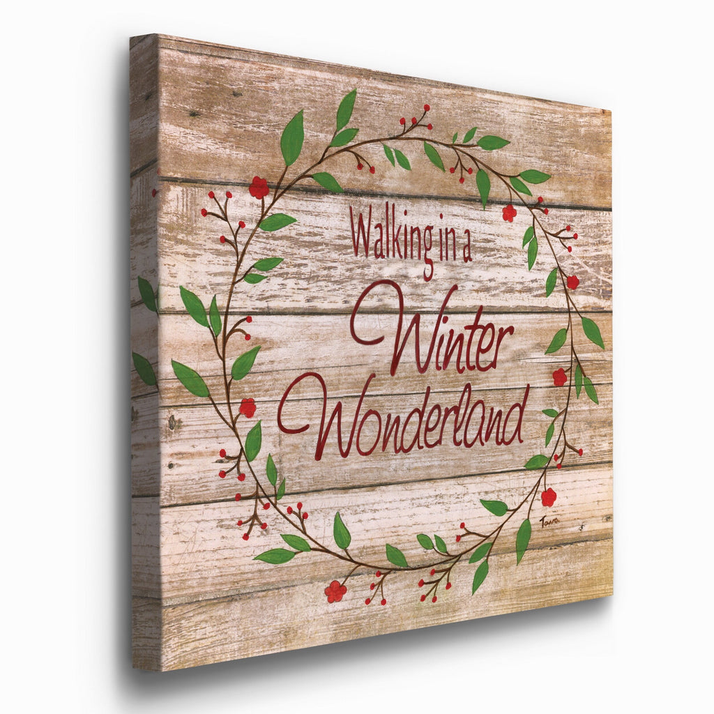 Winter Wonderland Wreath Gallery Wrapped Canvas 10x10 X724
