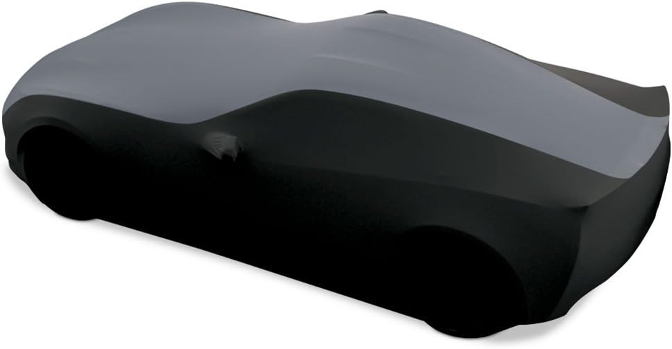 Yellow/Black Stretch Satin Indoor Car Cover K947273