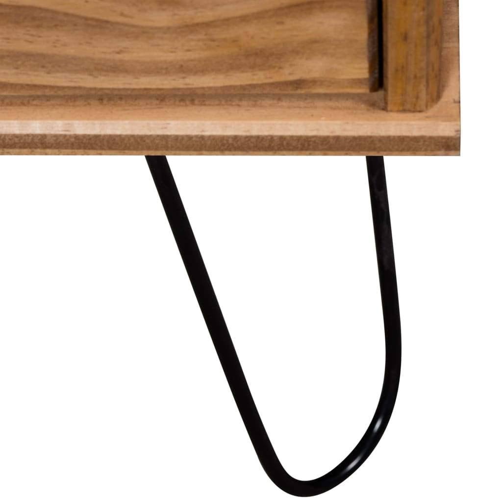 Drawer Cabinet Gray Solid Pine Wood H3030
