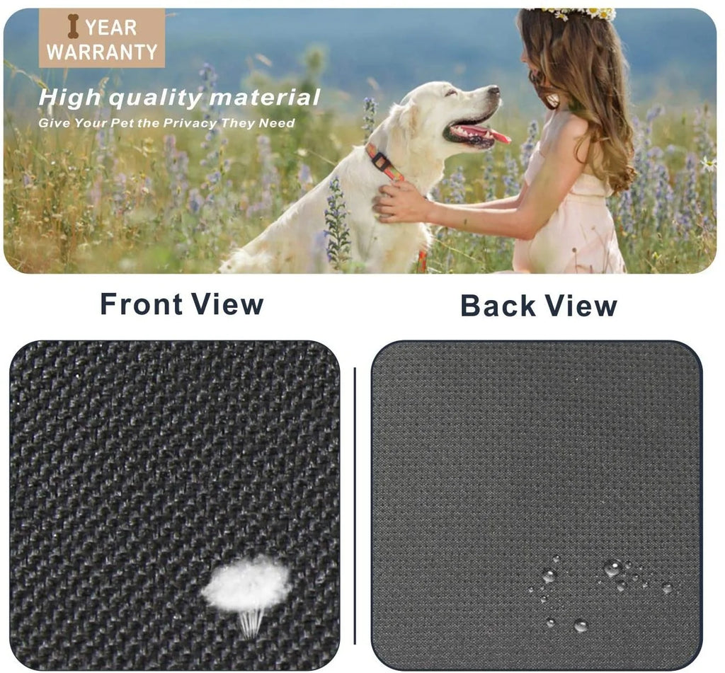 Black Folding Dog Crate Cover for 24 Inch Wire Pet Cage J28027