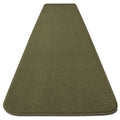 Skid-Resistant Carpet Runner, Olive Green, 18 ft. x 27 in. G1052