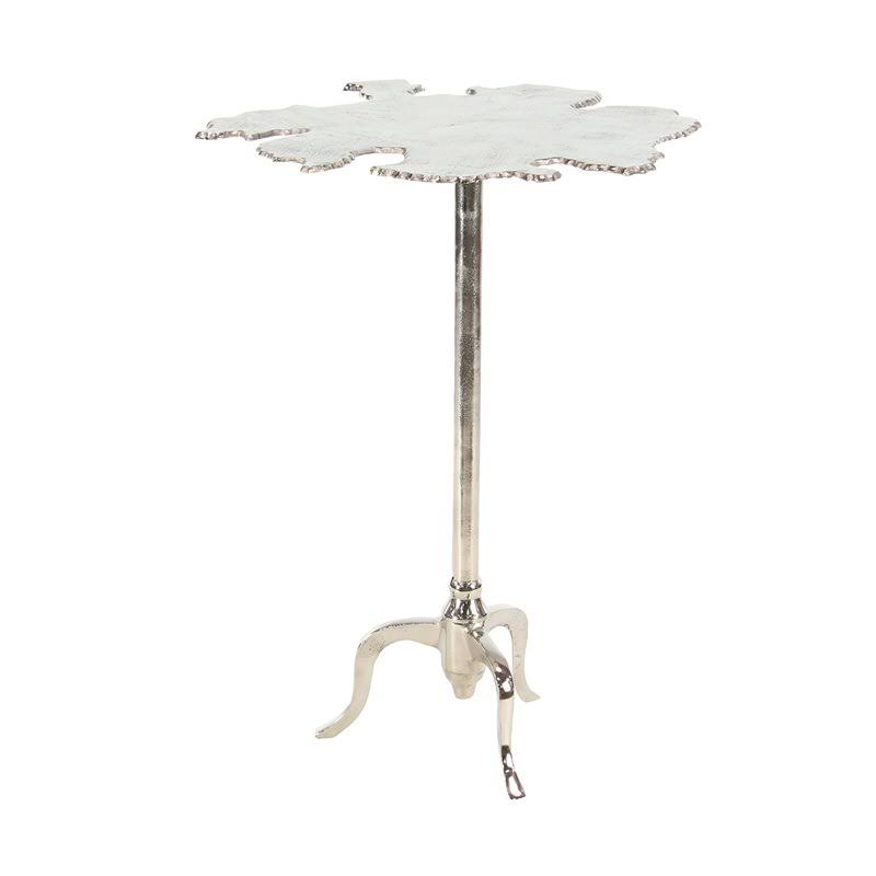 Silver Aluminum Accent Table Y875