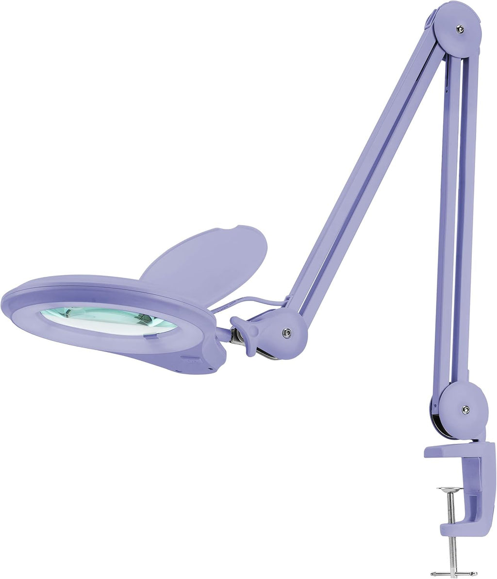 White 5 Inches Diameter Lens LED Magnifying Lamp with Clamp G955903