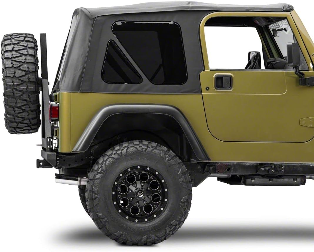 Textured Black Rear Bumper with Tire Carrier A915