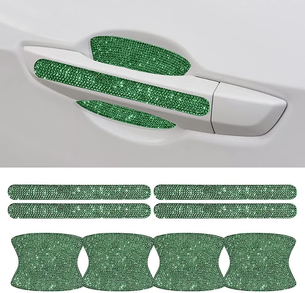 Red Bling Car Door Handle Protector Stickers F99698