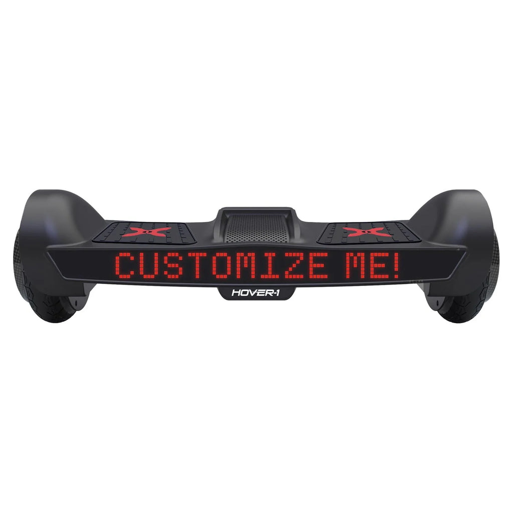 Black Hoverboard with Customizable Screen U82481