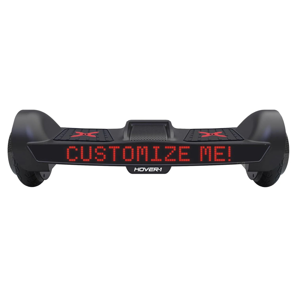 Black Hoverboard with Customizable Screen U82481