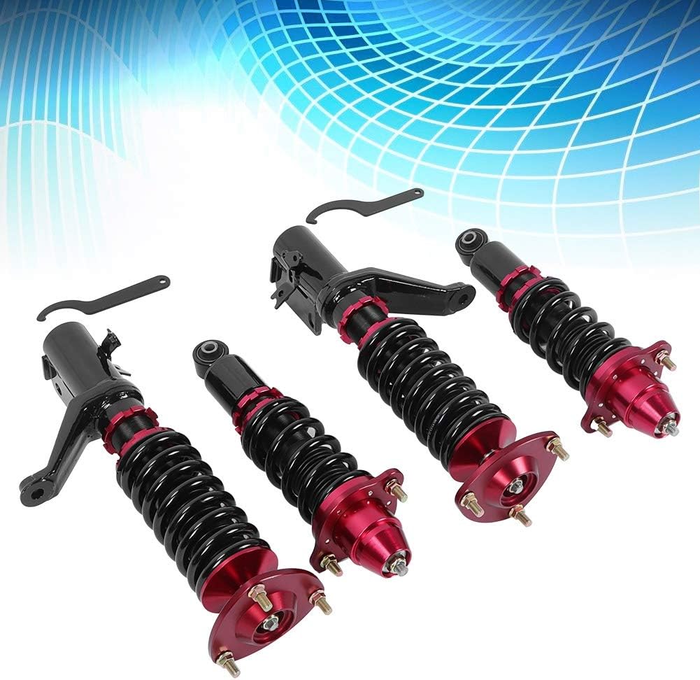 2 Front + 2 Rear Metal Damper Strut Coilover Suspension Kit S60818