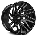 Gloss Black Milled 20x12 Wheel F402243