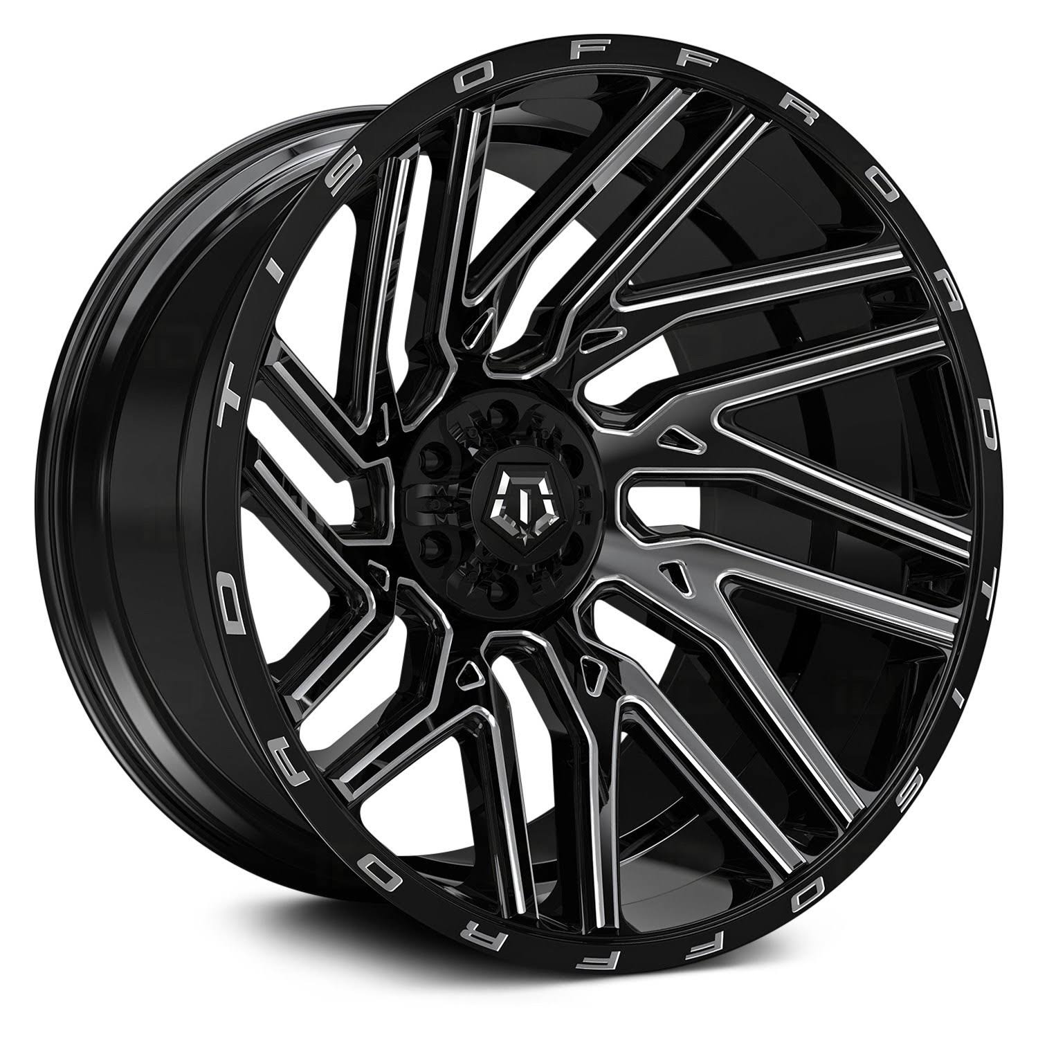 Gloss Black Milled 20x12 Wheel F402243
