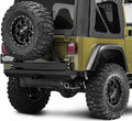 Textured Black Rear Bumper with Tire Carrier A915