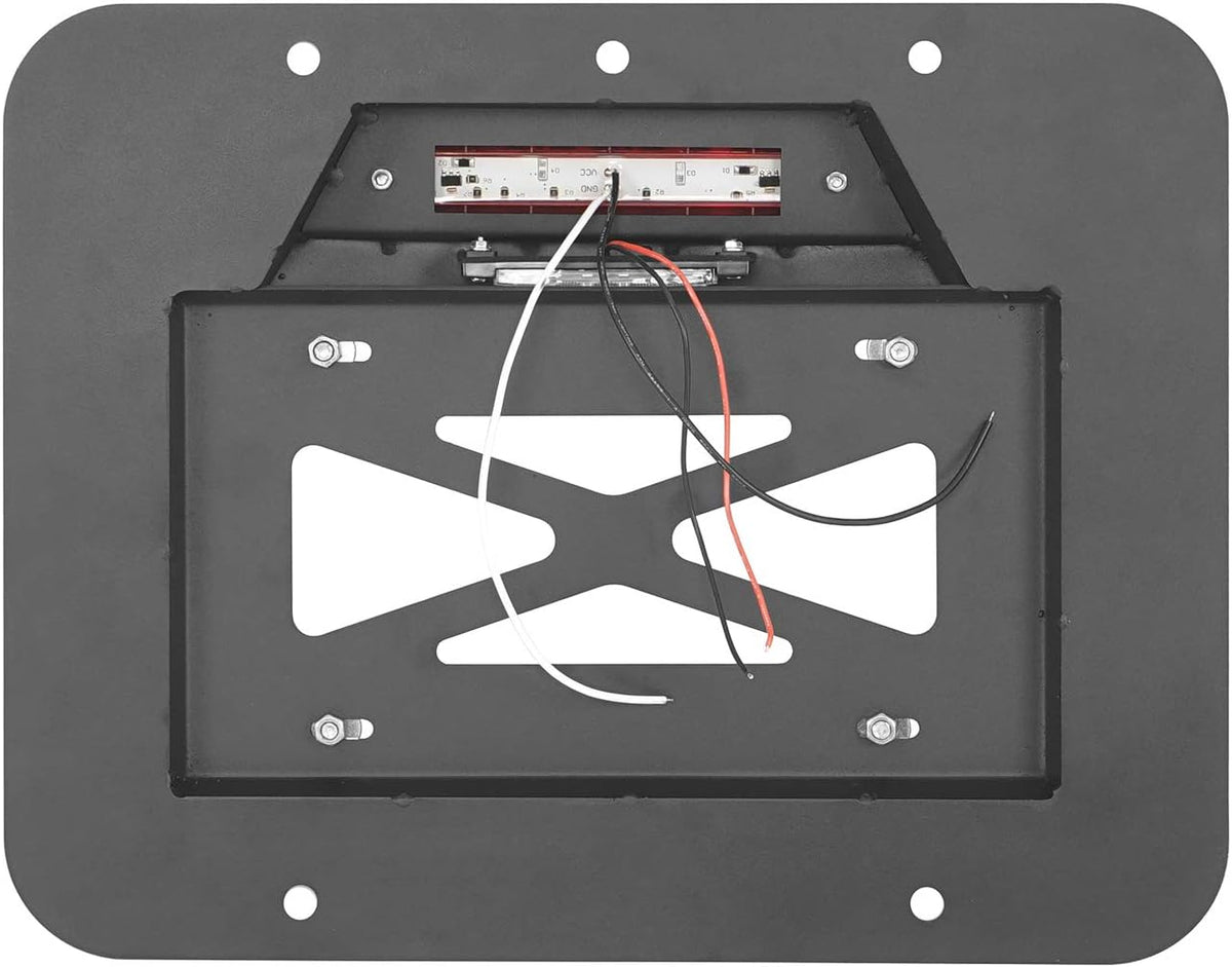 Spare Tire Delete License Plate Relocation Kit with Third Brake Light for Jeep Wrangler TJ J835868