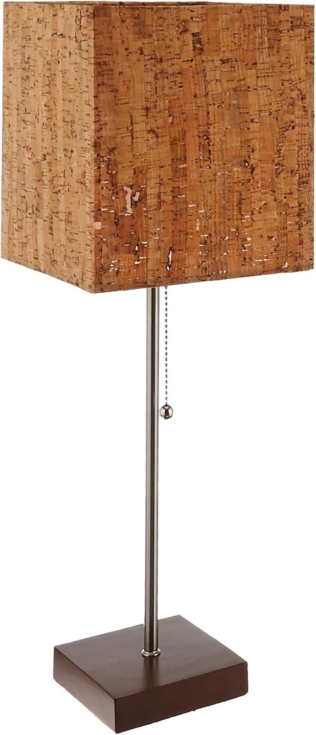 Walnut Rubber Wood Floor Lamp Z3634