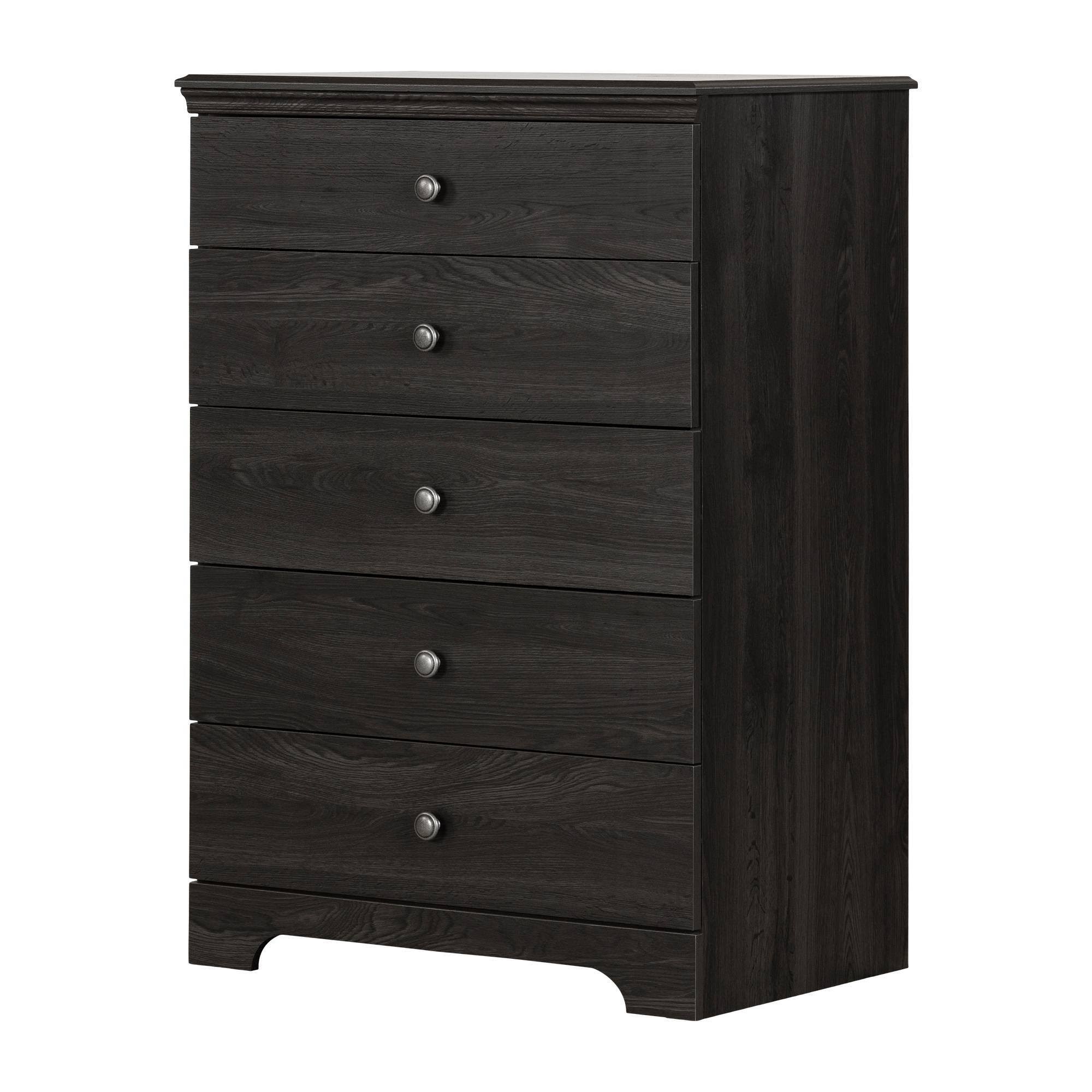 Gray Oak 5 - Drawer Chest U795