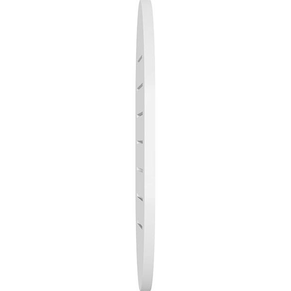 18x22W x 38x22H Vertical Round Ended Surface Mount PVC Gable Vent A3685