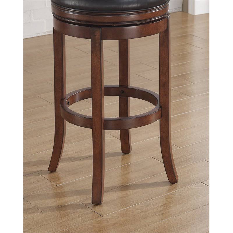 Backless Tall Bar Stool in Medium Walnut and Java F632