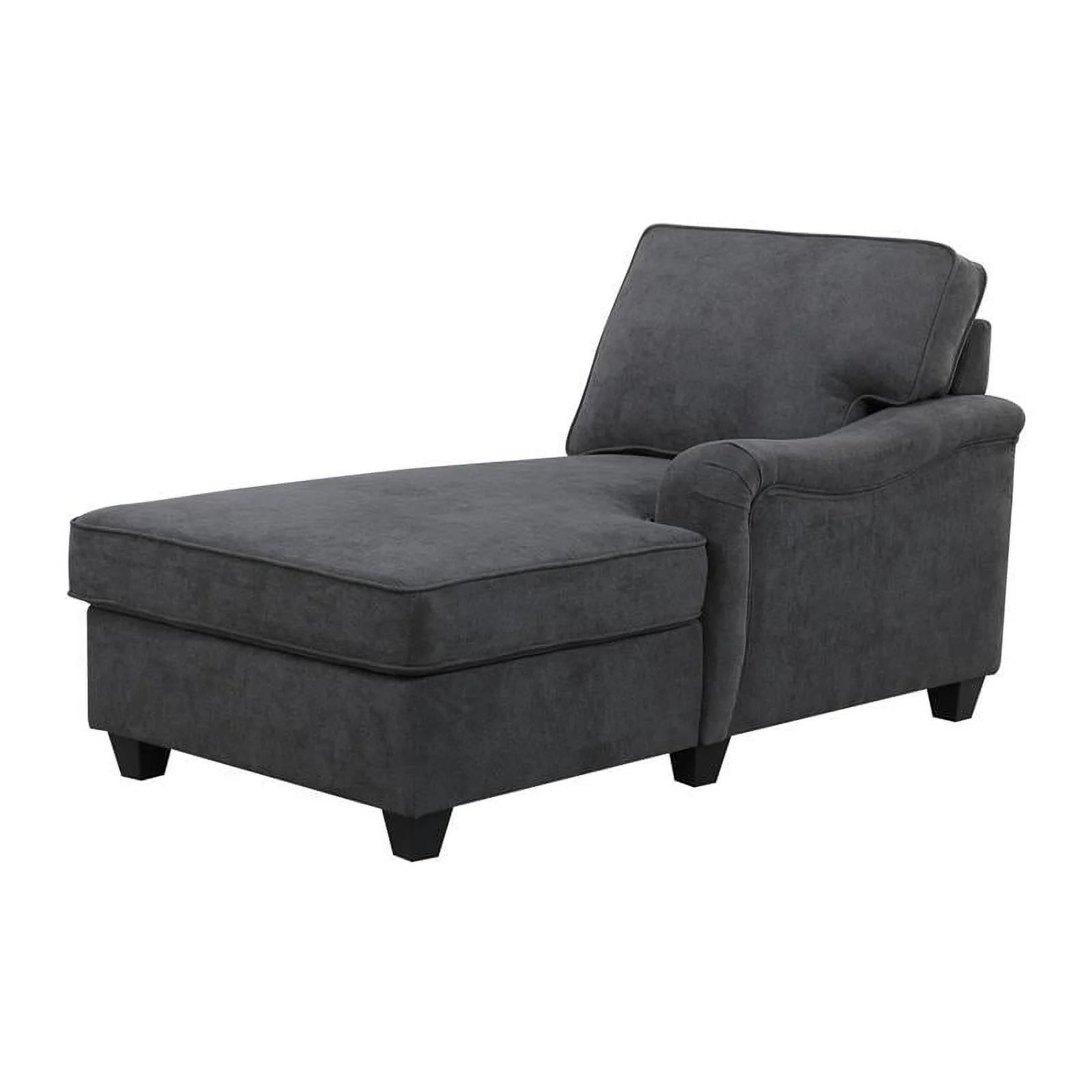 Dark Gray Woven Fabric 8Pc Modular Sectional Sofa with Ottoman G8393