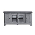 Antique Gray Wood Media Cabinet X9935