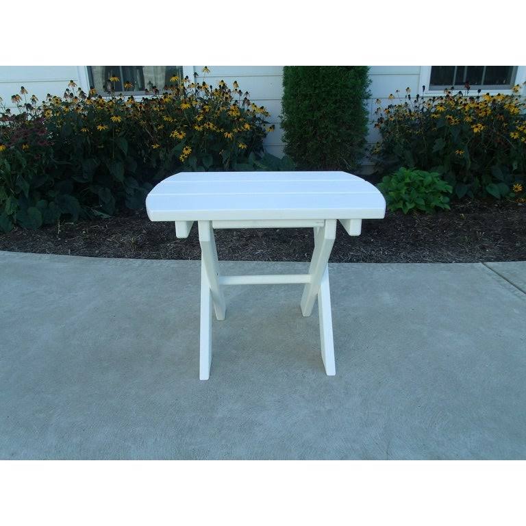 Lime Green Recycled Poly Lumber Folding End Table W726995