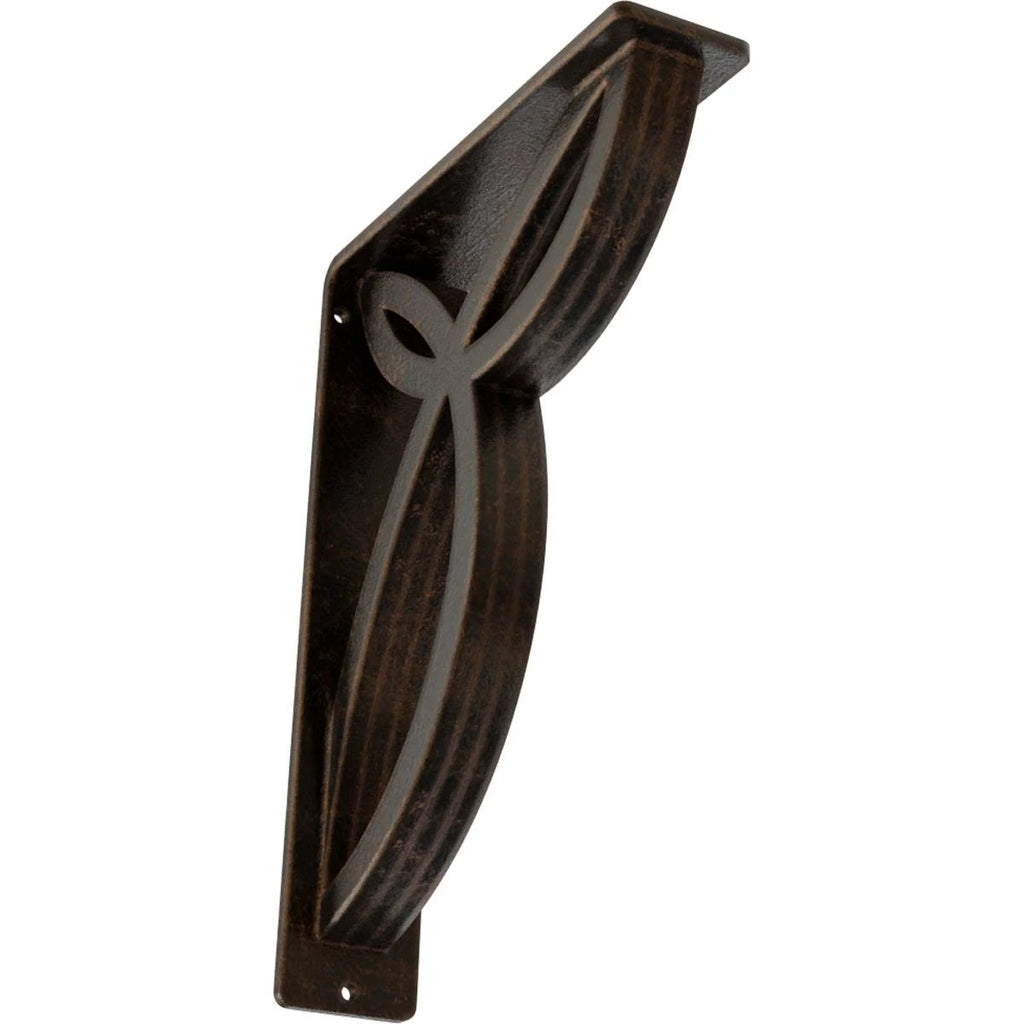 Wrought Iron Bracket Antiqued Bronze Y582346