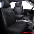Black Waterproof Faux Leather Seat Covers Full Set X9515