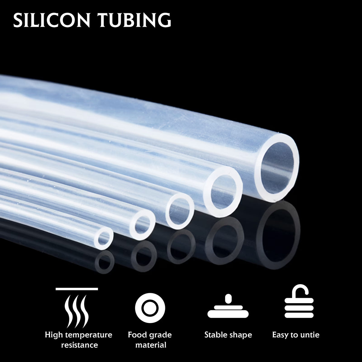 Food Grade Silicone Tubing Flexible Water Air Hose Pipe V97933