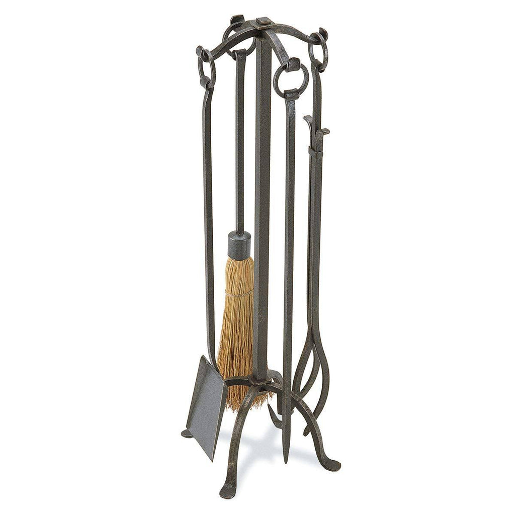 5 Piece Vintage Iron Fireplace Tool Set K58184