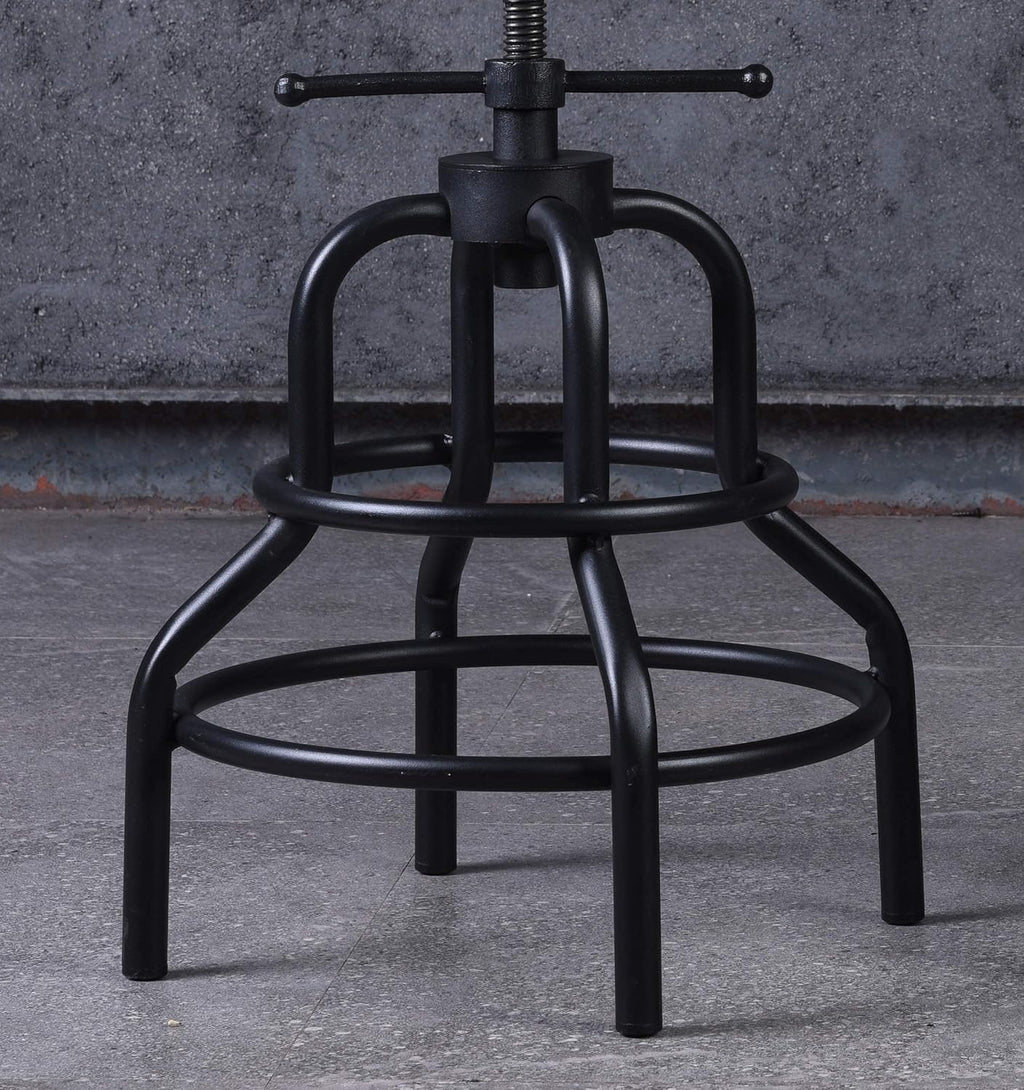 Rustic Swivel Bar Stool Set of 2 R6494