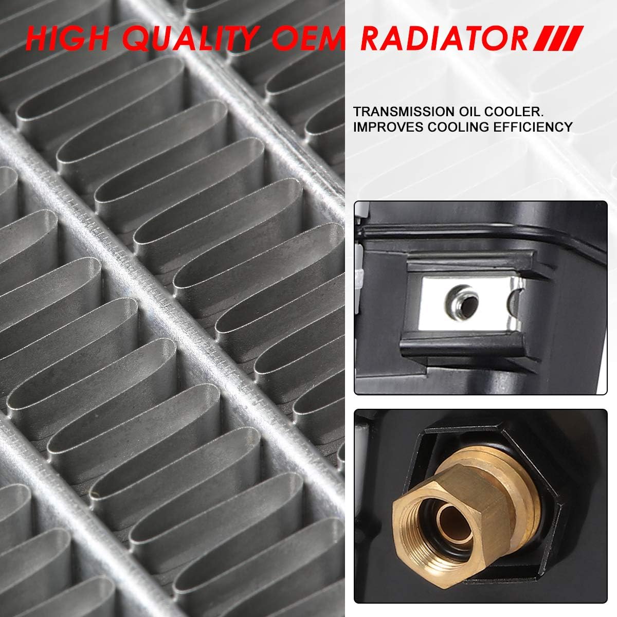 1-Row Cooling Radiator Aluminum Core R3977